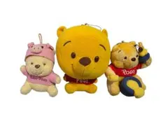 くまのプーさん ぬいぐるみ 3体セット