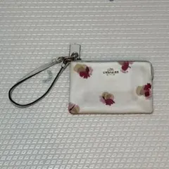 【半額以下！】COACH リストレットポーチ（花柄）