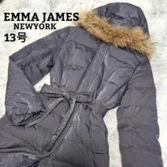 極美品❀EMMA JAMES ロングダウンコート ラクーンファー ベルト付き