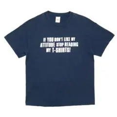 90s 00s ヴィンテージ メッセージプリント Tシャツ ジョーク パロディー