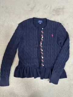 POLO RALPH LAUREN ネイビー カーディガン L(12-14)