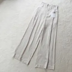 新品タグ付✨アパルトモン リネン 麻 サイドスリット パンツ 36 - メルカリ