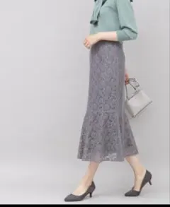 レーススカート　ナチュラルビューティーベーシック