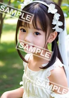【高画質ポスター】A4 写真用紙使用(フラワーアクセサリー少女) 35