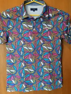美品Callawayキャロウェイ・ゴルフ・ポロシャツ・花？柄
