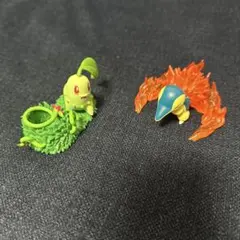 ポケモン 食玩フィギュア チコリータ ヒノアラシ 2体セットのサムネイル