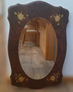 アンティーク 壁掛け鏡 ウォールミラー