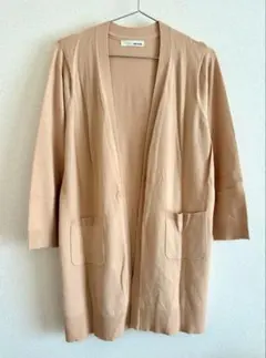 SHOO・LA・RUE ロングカーディガン　ベージュ