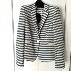 お値下げしました！Aquascutum ストライプボーダージャケット 8号