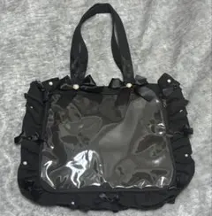 ザッカマート A4 フリルデザイン 痛バッグ ブラック