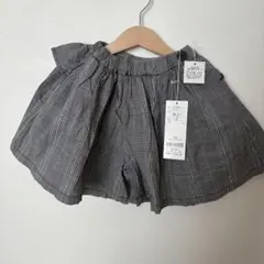 チェック柄フリルキュロット 100cm