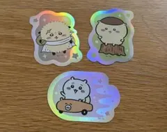 ちいかわ キャラカットステッカー ラッコ先生　くりまんじゅう　ちいかわ