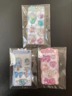 メローアクアリウムもぐにゃんボンボンドロップシールセット3セットおすそ分けシール