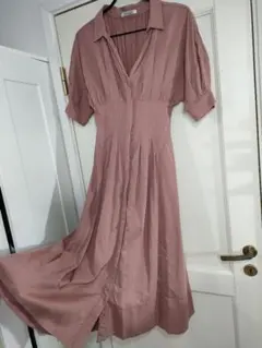 美品✦SNIDEL　スナイデル　フロントボタンワンピース　S　ピンク