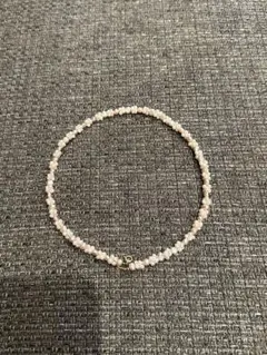 ネックレス 白 ピンク パール