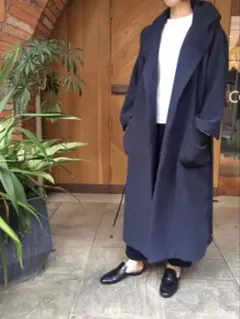 【極美品】FLORENT　ロングコート　ネイビーのサムネイル