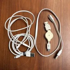 Lightningケーブル 4本セット ホワイト