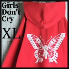 【超絶人気モデル】ガールズドントクライ☆バタフライロゴパーカー 両面ロゴ 蝶.