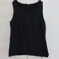 ANN TAYLOR レディース ブラック タンクトップ L ノースリーブのサムネイル