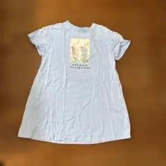 Mezzo Piano ジュニア半袖ワンピース ライトブルーS140