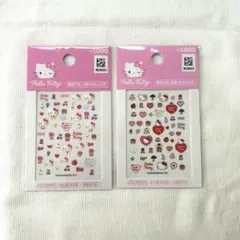 韓国限定 ハローキティ ネイルデコステッカー サンリオ 2枚セット