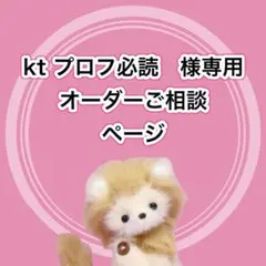 kt プロフ必読様専用　オーダーご相談ページ