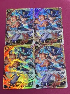 ワンピースカードザベスト2 OP07-118 SECサボ　4枚