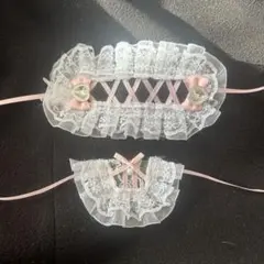 ハンドメイド ぬいぐるみ用 ヘッドドレス＆スタイ セット