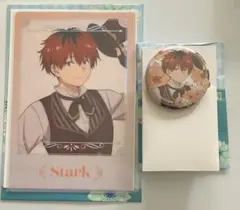 エニマイくじ 葬送のフリーレン 缶バッジ　クリアポスター シュタルク
