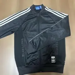 adidas トラックジャケット ジャージ L 黒 y2k トレフォイル - メルカリ