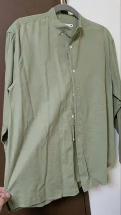 ZARA グリーン 長袖シャツ S
