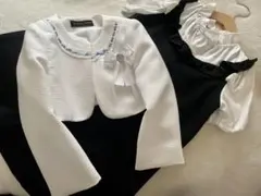 組み合わせ/フォーマルSET/110㎝/ノーカラージャケット/ワンピ美品/卒入学