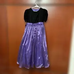 紫色と黒のフォーマルドレス　150