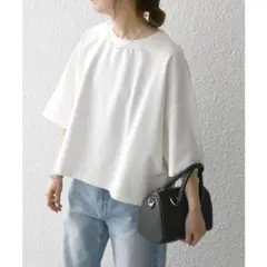 シップスエニィ　インレイハーフスリーブショートTEEのサムネイル