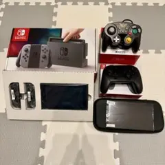 Nintendo Switch グレー (純正付属品完備)プロコン・GCコン付き