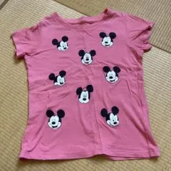 UNIQLO ミッキーマウス Tシャツ 120cm ピンク