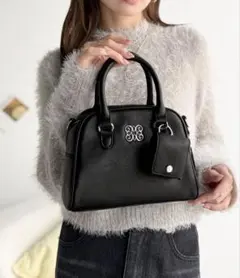 【mily bilet】ラウンドミニボストンバッグ