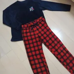 ユニクロ　フリース　ルームウェア　プーさん　M