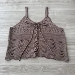 OLIVE des OLIVE レディース　ニットビスチェ　ブラウン系