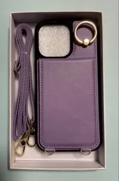 新品iPhone15Pro Max用ケース ショルダーストラップ付き