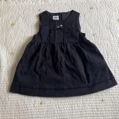 ファミリア　ネイビーワンピース　フォーマル　ジャンパースカート