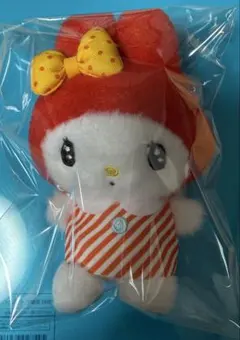 サンリオ マイメロディ ぬいぐるみ ストラップ レトロカラー 赤 レッド