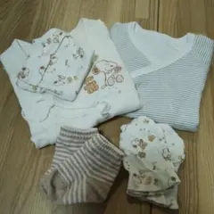 スヌーピー肌着セット 3〜6kg 帽子、手袋、靴下付き