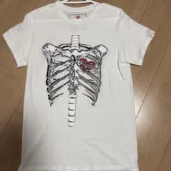 肋骨デザイン Tシャツ Sサイズ Peaceout