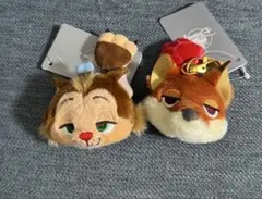 ディズニー　ギデオン　ニック　ぬいぐるみキーチェーン　セット