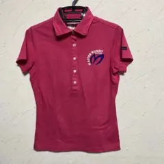 【Jack Bunny!!】ジャックバニー　半袖ゴルフポロシャツ　ローズピンク1