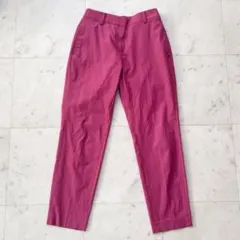 PLST プラステ 綿麻 スラックス カジュアルパンツ ピンク Mサイズ 美品