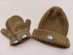 【美品】THE NORTH FACE ベビー・キッズ　ニット帽・ミトンセット