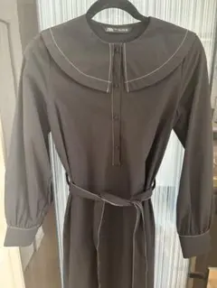 ZARA ロングワンピース　黒　S