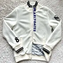 ★5サイズ★ PEARLY GATES ニット ジャケット 裏地メッシュ 白系